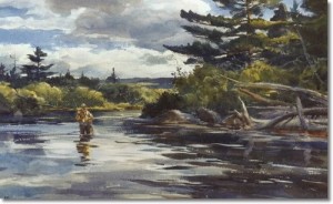 ogden-pleissner-trout-stream-in-maine